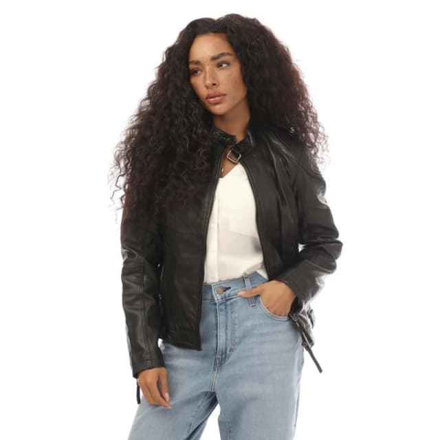 Vero Moda Favodona Faux Leather Jacket - Black 8