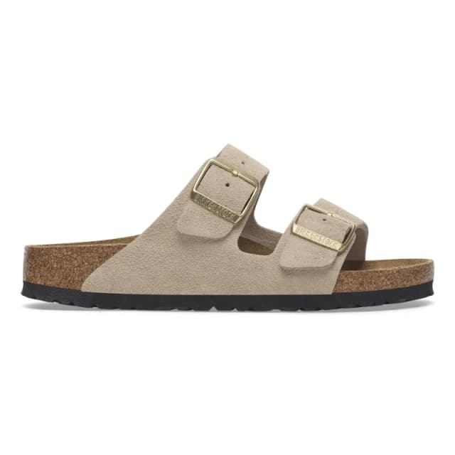 Birkenstock Suede leather sliders Birkenstock Arizona Beige Unisex 35 Etroit