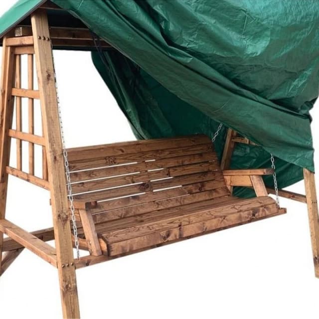 Charles Taylor Deluxe Fitted Two Seater Swing Cover - L130 x W176 x H200cm in Green Green Unisex
