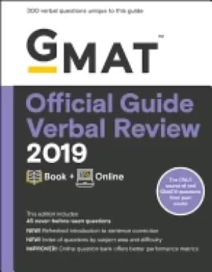 gmat official guide verbal review 2019 book online