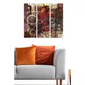 MDF5146586 Multicolor Decorative MDF Painting (3 Pieces)