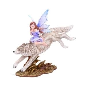 Wolf Rider Fairy Ornament