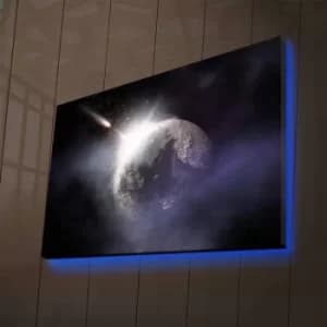NASA-006 Multicolor Decorative LED Lighted Canvas Painting
