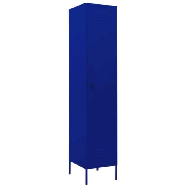 VIDAXL Locker Cabinet Navy Blue 35x46x180cm Steel Vidaxl 8720286565650