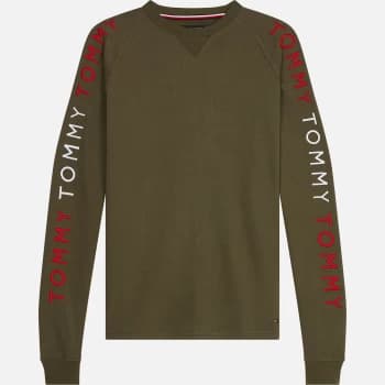 Tommy Hilfiger Mens Arm Logo Track Top - Army Green - L