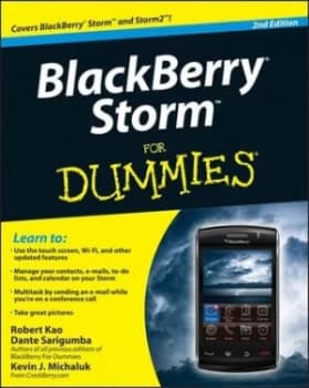 Blackberry Storm for Dummies by Robert Kao Book
