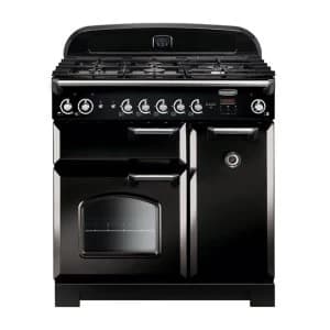 Rangemaster CLA90NGFBLC 116720 CLASSIC 90cm Gas Range Cooker BlackChrome