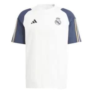 adidas Real Madrid Condivo T-Shirt 2023 2024 Adults - White