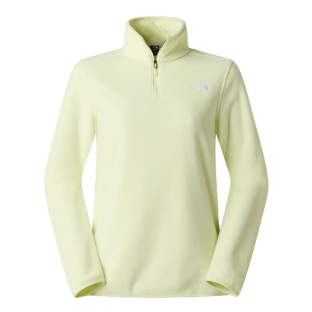 The North Face 100 Glacier 1/4 Zip Fleece Womens Lemon Mist female 8 (XS)