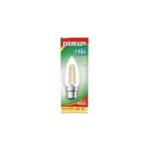 Eveready - LED Filament Candle 470LM B22 BC 4W 27000K -