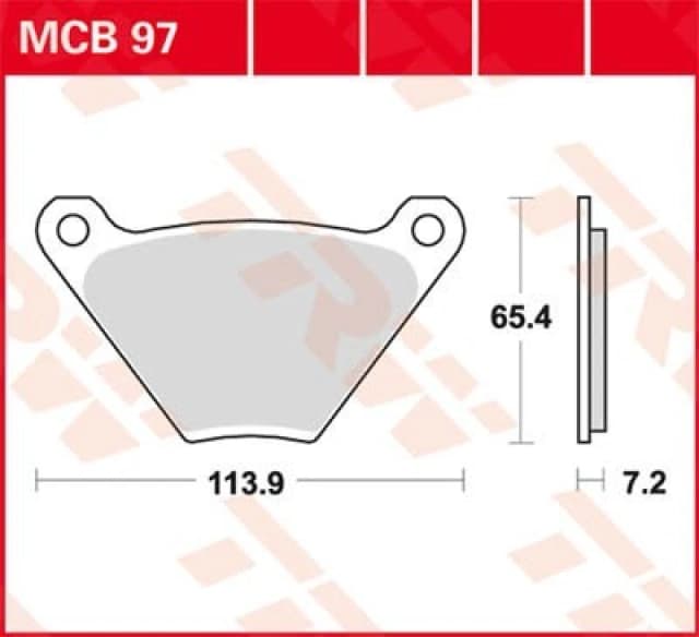 TRW MCB97 Brake pad set Brake Pad Set,disc brake (402)