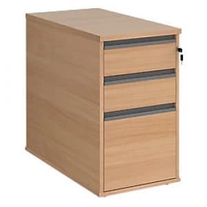 Dams International Desk End Pedestal with 3 Lockable Drawers Wood Contract 25 426 x 800 x 725mm Beech