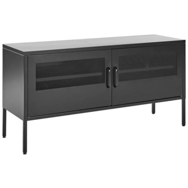 Beliani Storage Unit Morley Metal Black