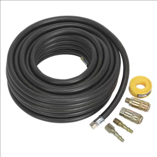 Genuine SEALEY AHK01 Air Hose Kit 15mtr x Ø8mm with Connectors