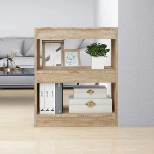 VIDAXL Book Cabinet/Room Divider Sonoma Oak 60x30x72cm Vidaxl 8720286843185