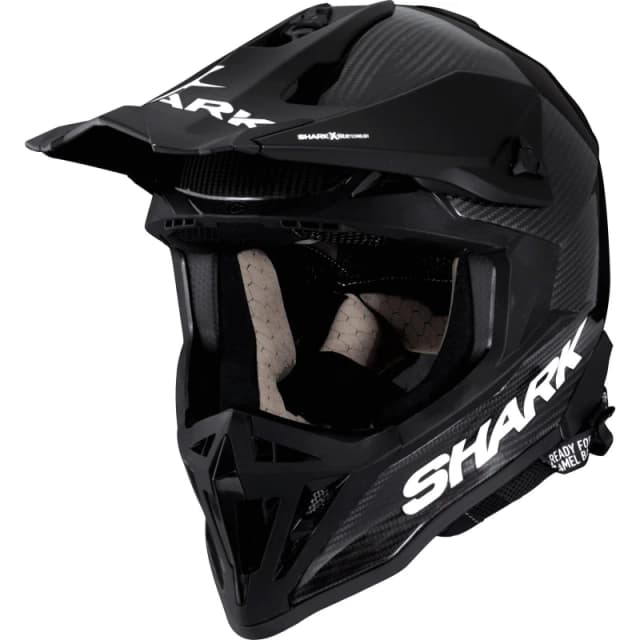 Shark Varial RS Carbon Skin Motocross Helmet XS Carbon Black White (DWD) Carbon Black White