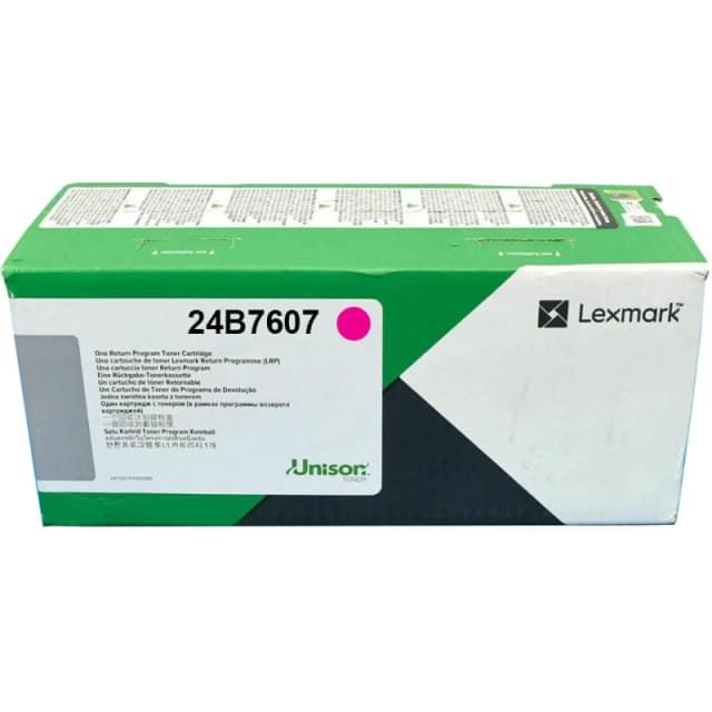 Lexmark 24B7607 Magenta Return Programme Toner Cartridge (Original)