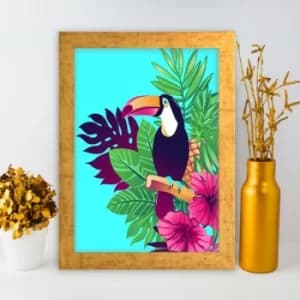 AC39063206512 Multicolor Decorative Framed MDF Painting