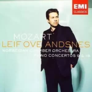 Piano Concerto Nos 9 and 18 Andsnes by Wolfgang Amadeus Mozart CD Album