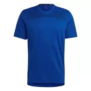 adidas Workout Front Rack Impact Print T-Shirt Mens - Blue