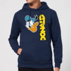 Disney Donald Duck Face Hoodie - Navy - L