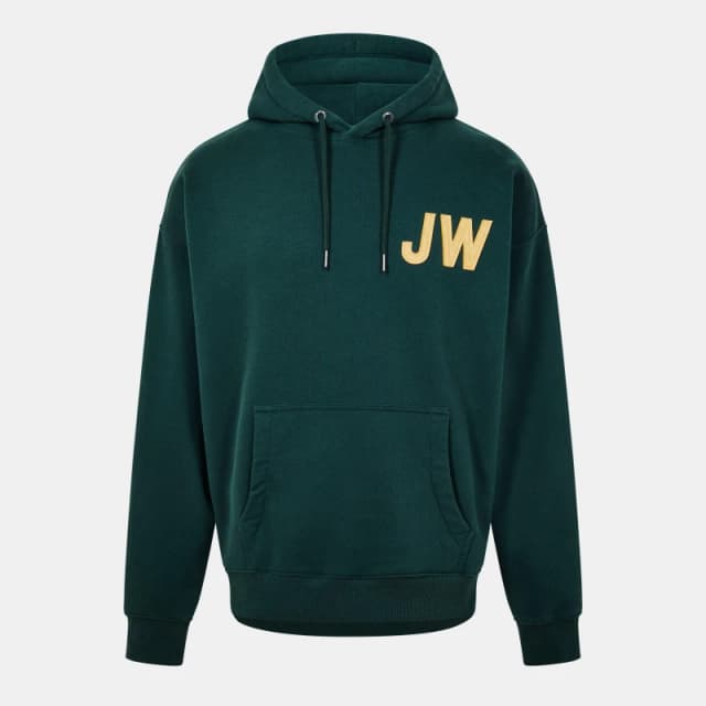 Jack Wills Felt Applique Hoodie - Green Green XS
