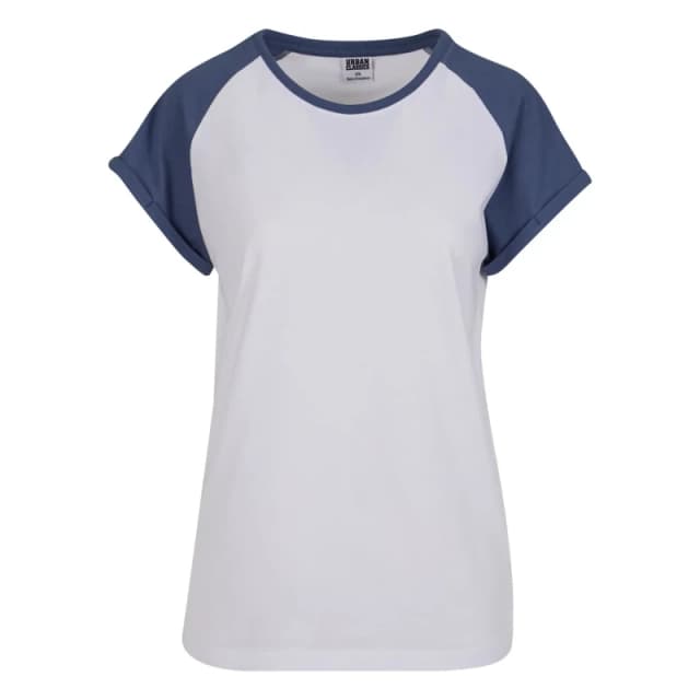 Urban Classics Womens T-Shirt Urban Classics Contrast Raglan Blanc Female M