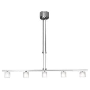 Luster Straight Bar Pendant Ceiling Light Satin Nickel