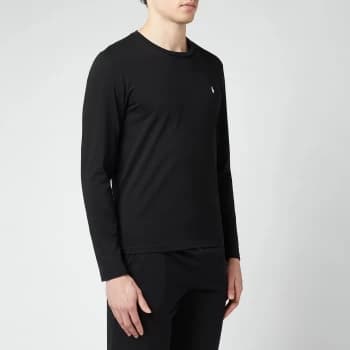 Polo Ralph Lauren Mens Liquid Cotton Long Sleeve T-Shirt - Polo Black - M