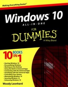 Windows 10 All In One for Dummies by Woody Leonhard Book