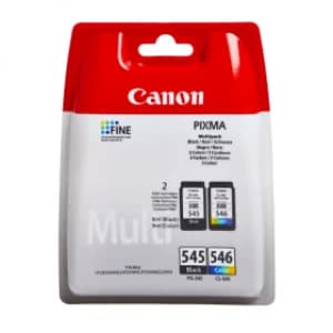 Canon PG545 CL 546 8287B005 Black Colour Ink Cartridge 2 Pack