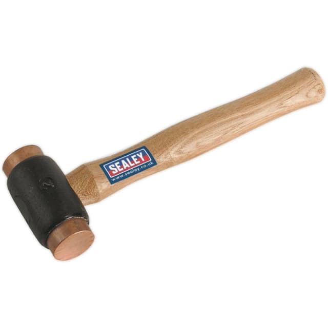 Loops 2.75lb Copper Faced Hammer - Hickory Wooden Shaft - Extra Heavy Construction Copper