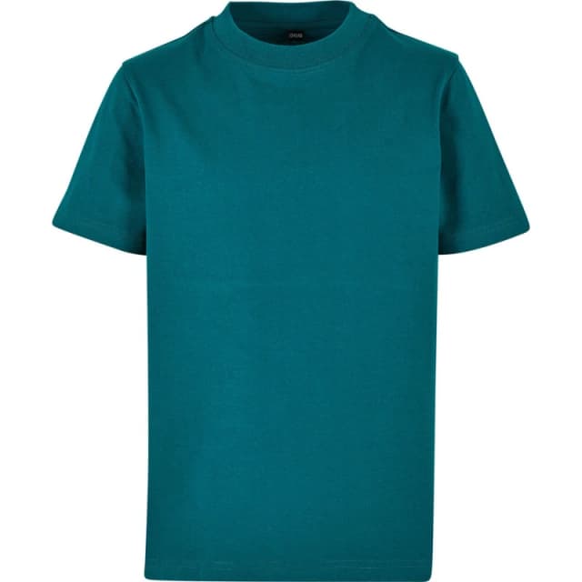 Build Your Brand Plain Dark Grey T-Shirt in Green Size: 4-6 Years Green Unisex 4-6 Years