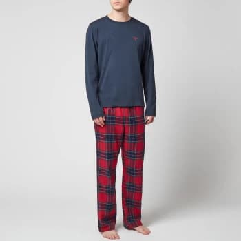 Barbour Lounge Mens Doug Pyjama Set - Red Tartan - L