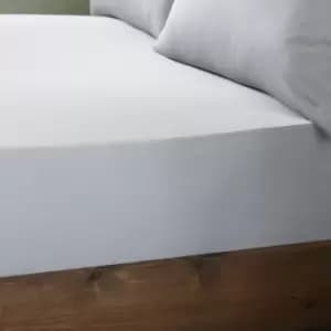 Catherine Lansfield So Soft Jersey Plain Dyed 11" Deep Fitted Sheet, Silver, Double