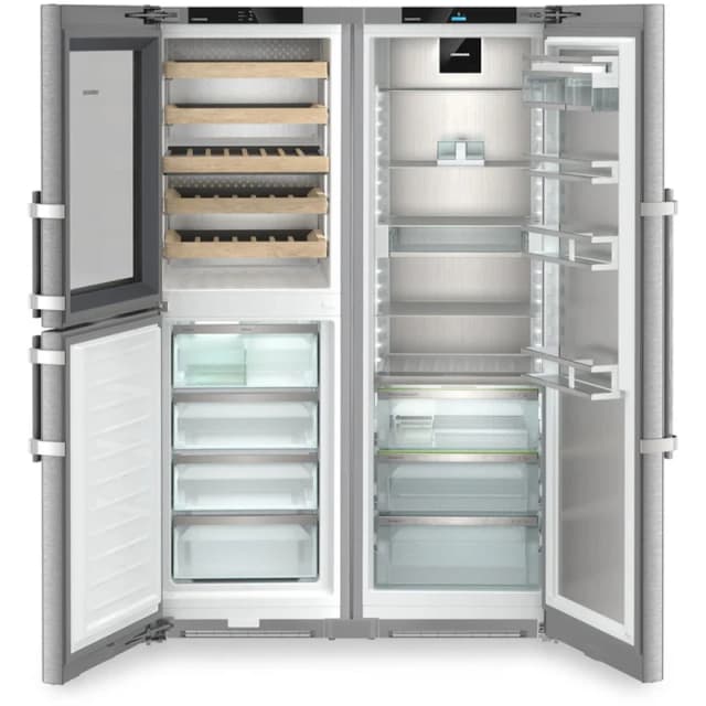 Liebherr Peak XRCST5295 120cm 689L Freestanding No Frost Side by Side Fridge Freezer Stainless Steel