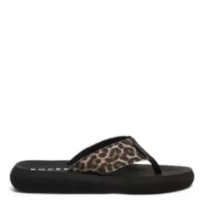 Rocket Dog Spotlight Leopard Print Flip-Flops
