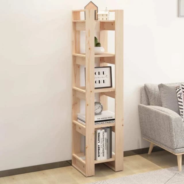 VIDAXL Book Cabinet/Room Divider 41x35x160cm Solid Wood Pine Vidaxl 8720286905074