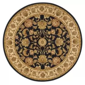 Oriental Weavers Kendra Round Rug Navy Gold 3330 B 120X120cm