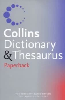 Collins Dictionary and Thesaurus Paperback