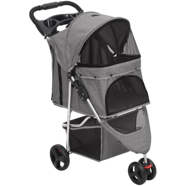 VIDAXL Vidaxl - Folding Dog Stroller Grey 80x46x98cm Oxford Fabric 8720845735197
