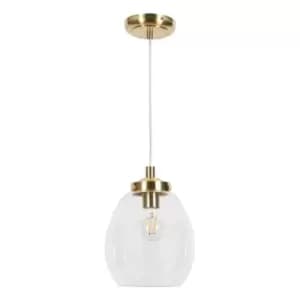 Spa RHYS Tulip Pendant Light Satin Brass