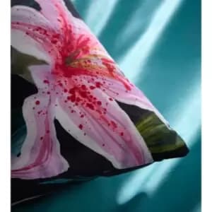 Portfolio Lily Tropics Duvet Cover Set Multi Double Sateen Bedding Set - Multi