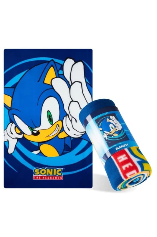 Sonic the Hedgehog Fluffy Fleece Blanket Multi