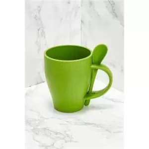 I Saw It First Green Mug With Spoon Bamboo Fibre - Green