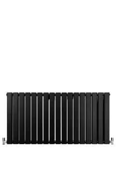 Designer Flat Panel Radiators Matt Black 600mm x 1190mm