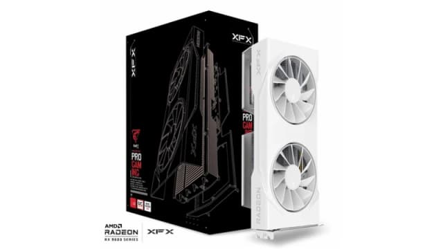 XFX Swift AMD Radeon RX 9060XT OC 8GB White Gaming Graphics Card - RX-96TSW8GWQ