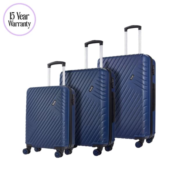 Rock Rock Santiago Navy Large Suitcase Navy EA73701