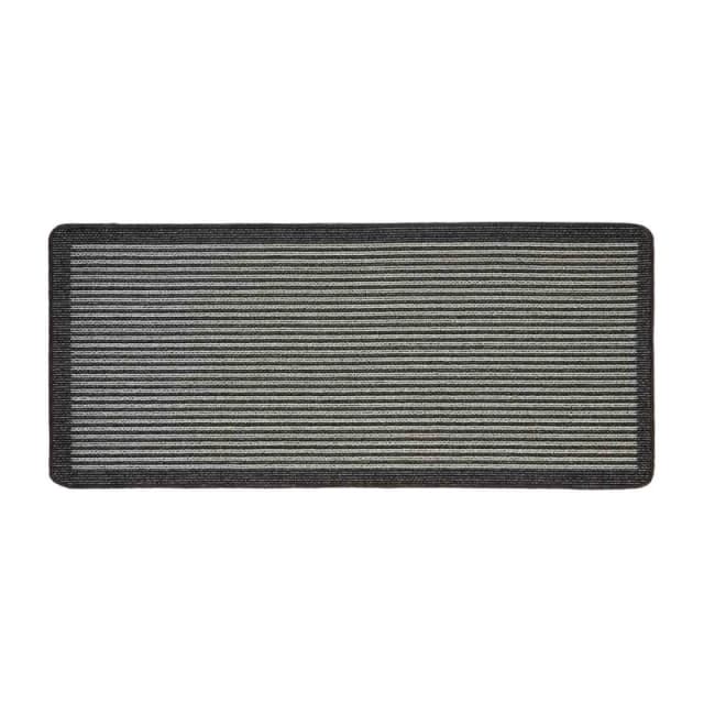 JD Williams My Mat Stripe Stain Resistant Doormat Silver 50X80 OH22212