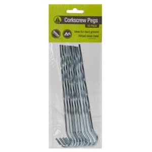 Summit Corkscrew Pegs - Pack of 10